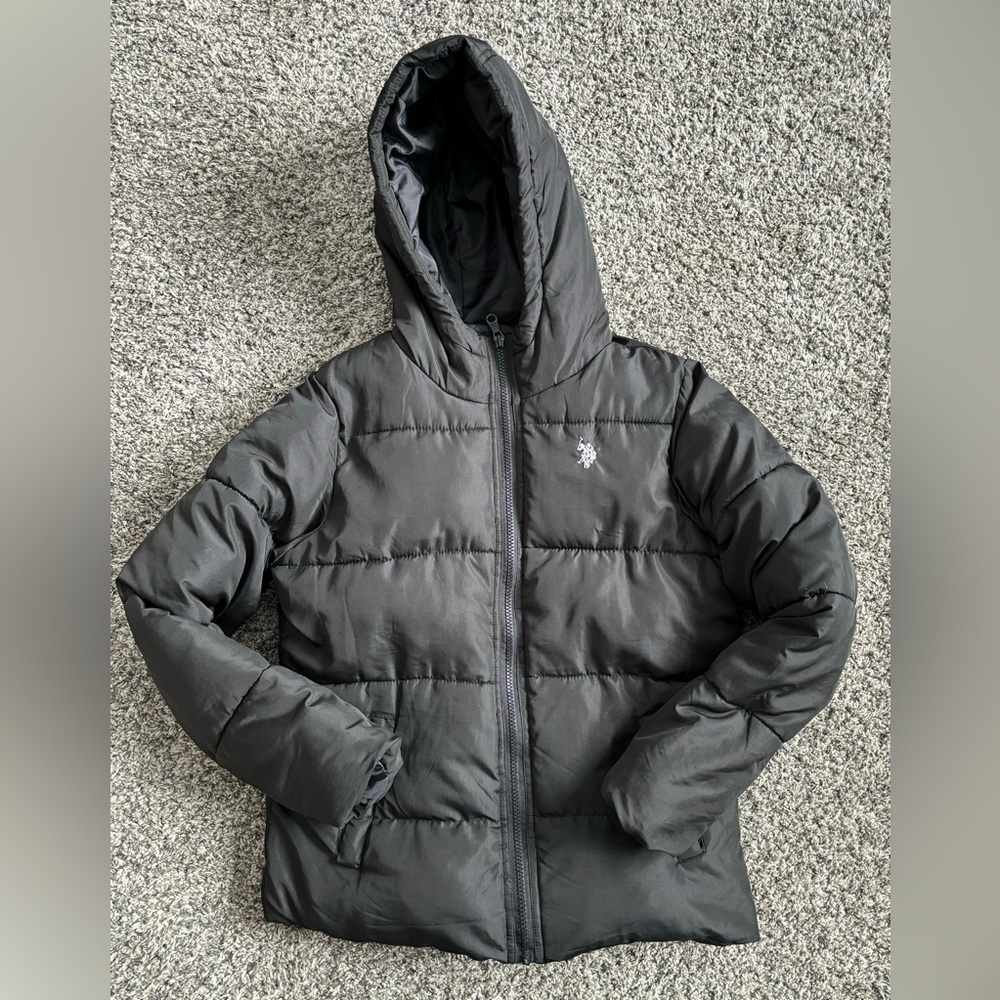 U.S. Polo Assn. Black Puffer Jacket size Small